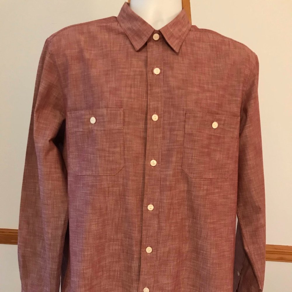 J. CREW WORKSHIRT SZ LARGE LONG SLEEVE COTTON SHIRT - NEVER WORN